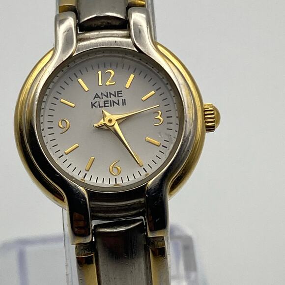Anne Klein II Gold & Silver Tone Wrist Watch - New Battery! - Picture 1 of 5